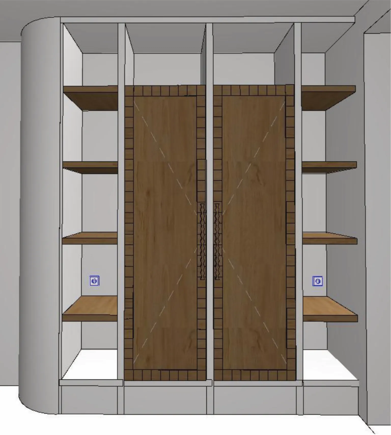 Vue 3D de la menuiserie