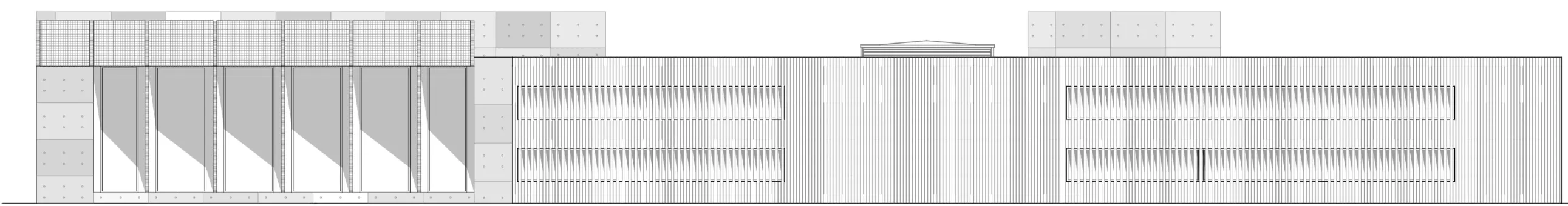 Façade Sud-Ouest en bardage bois
